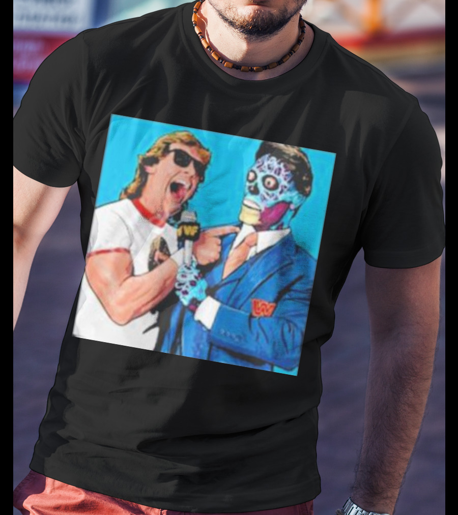 SquaredCircle They Live Wrestling Parody Comic T-Shirt