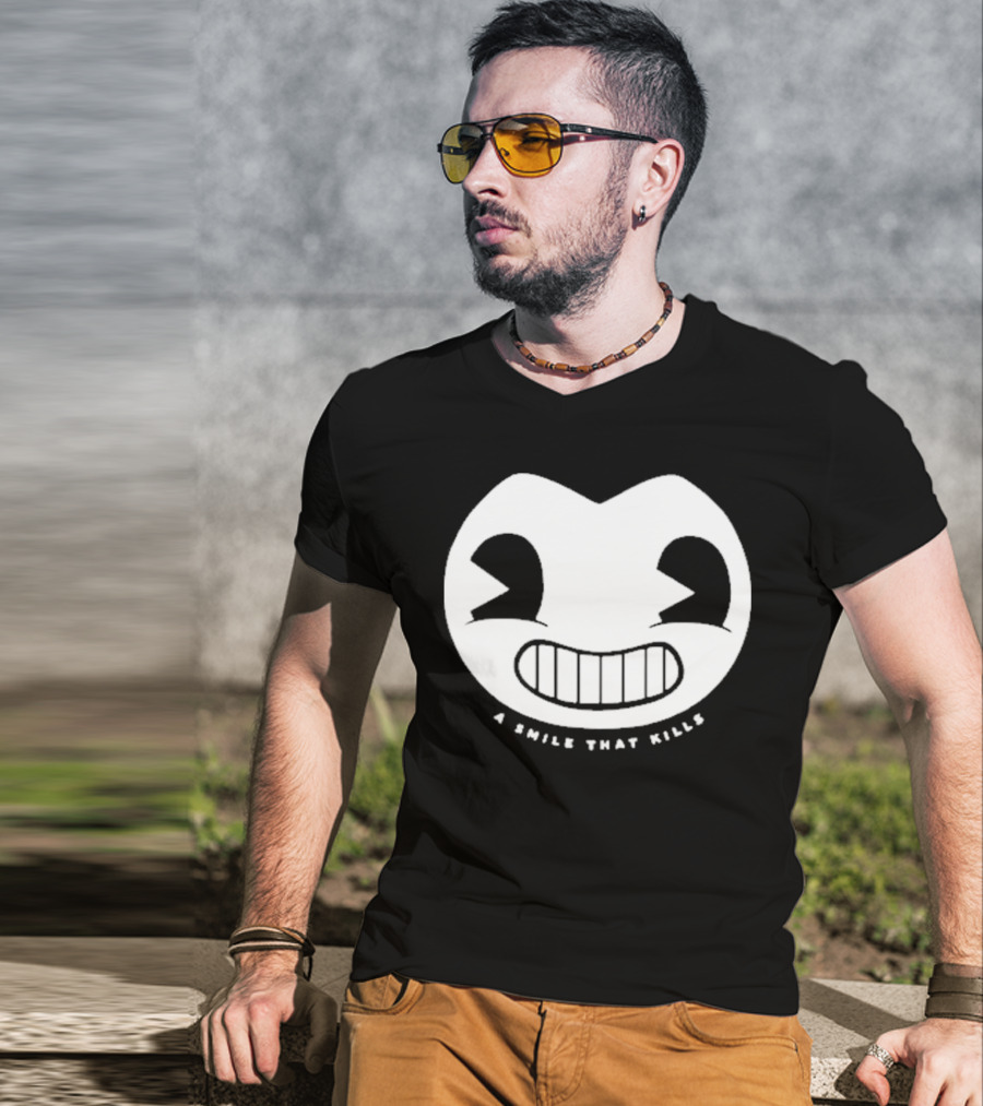 Bendy Head Smile A Smile That Kills Iconic Face T-Shirt