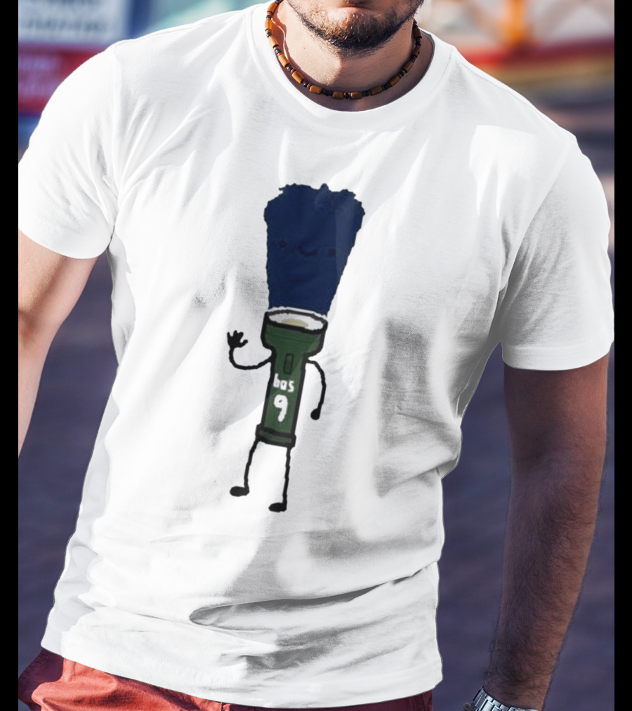 Derrick Light Boston 9 Flashlight Character T-Shirt