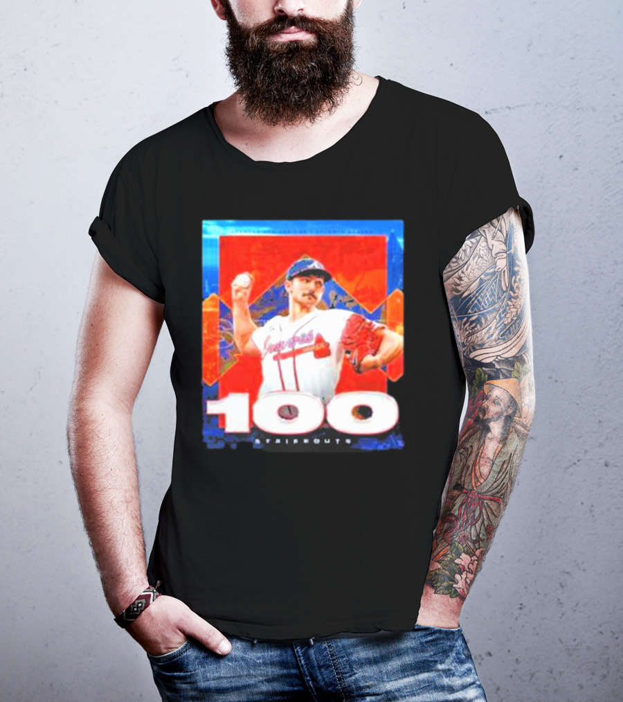 Atlanta Braves Spencer Strider 100 Strikeouts Vintage T-Shirt