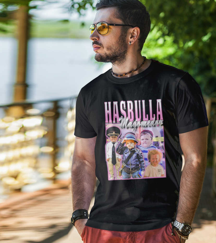 Hasbulla Magomedov Collage With Friday Beers T-Shirt