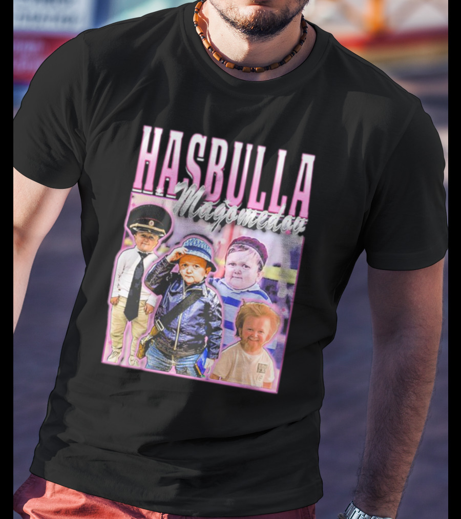 Hasbulla Magomedov Collage With Friday Beers T-Shirt