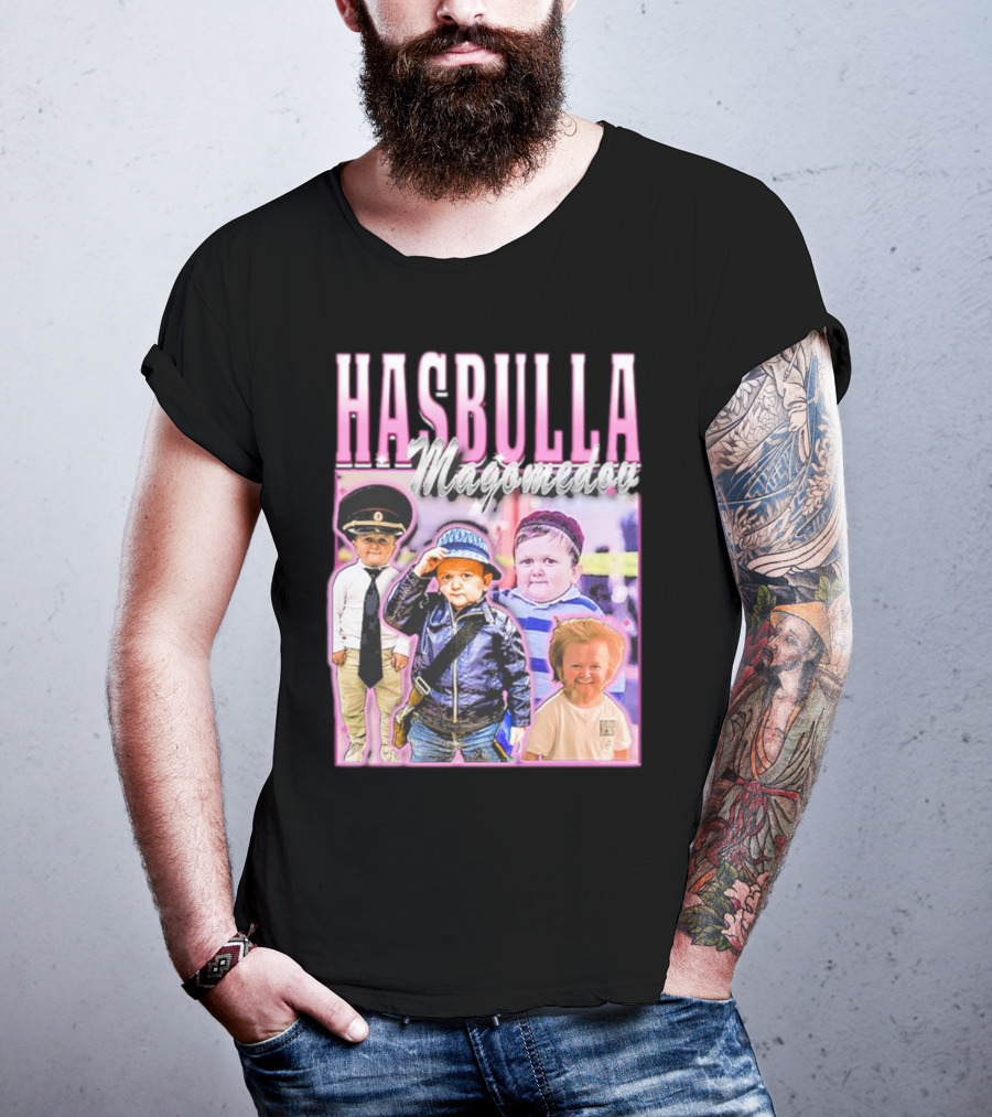 Hasbulla Magomedov Collage With Friday Beers T-Shirt