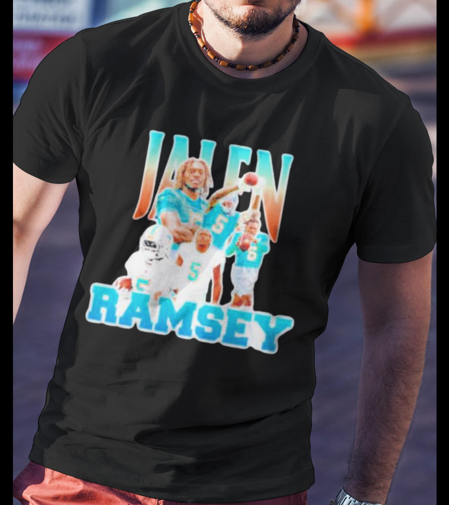 Jalen Ramsey Miami Dolphins Athlete Highlights T-Shirt