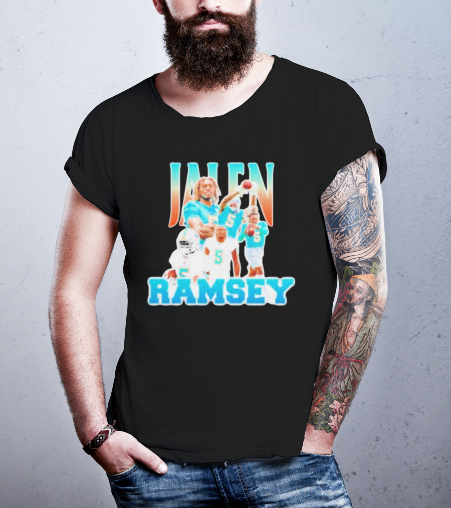 Jalen Ramsey Miami Dolphins Athlete Highlights T-Shirt