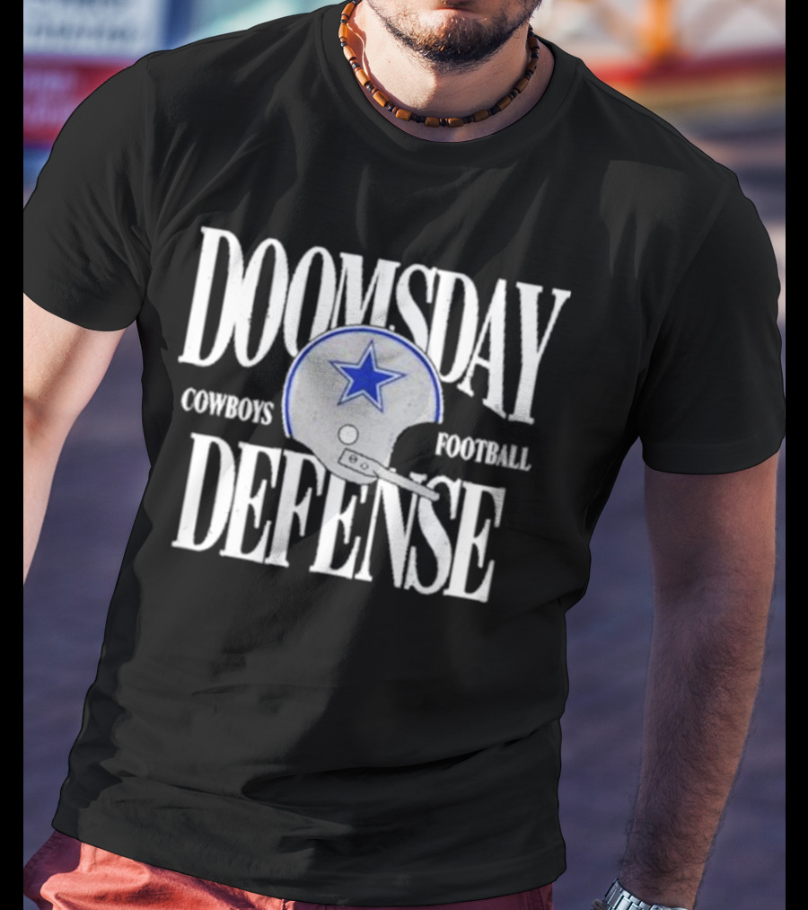 Cowboys Football Doomsday Defense Helmet T-Shirt