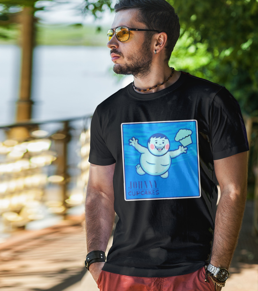 Johnny Cupcakes Swimming Boy With Cupcake T-Shirt