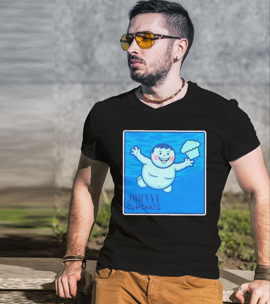 Johnny Cupcakes Swimming Boy With Cupcake T-Shirt
