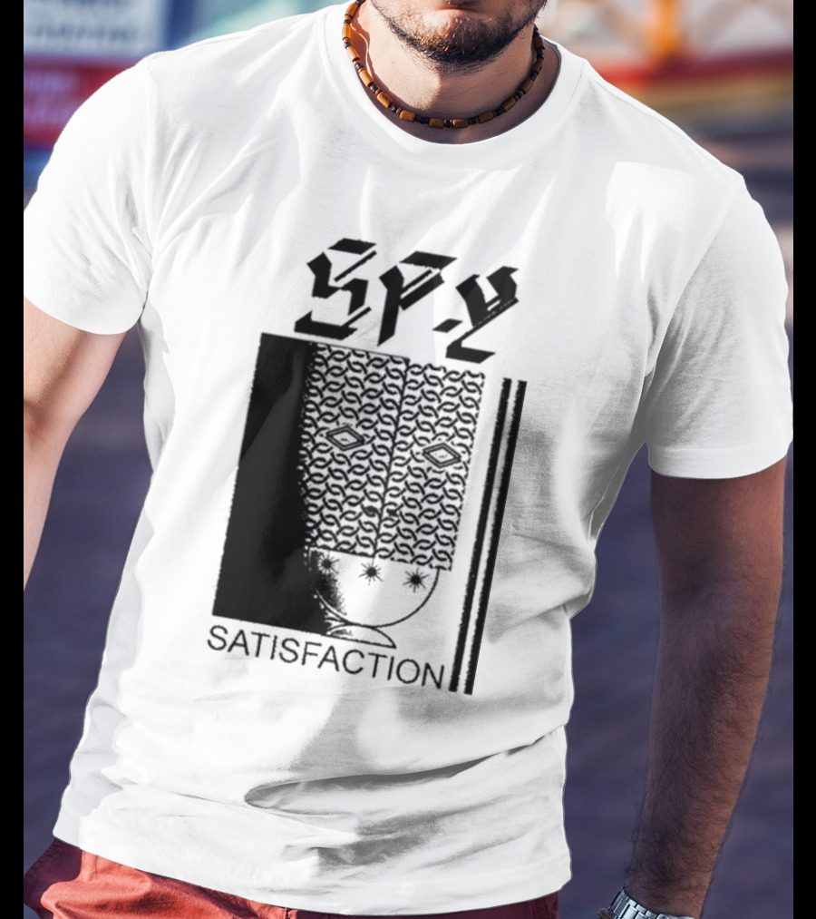 Spy Satisfaction Patterned Mask T-Shirt