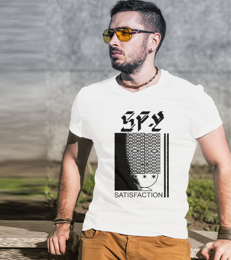 Spy Satisfaction Patterned Mask T-Shirt