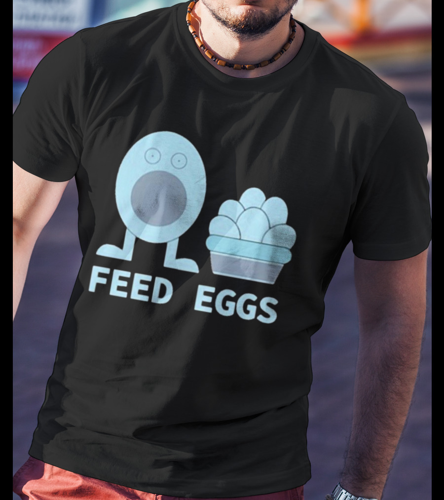 I Think You Should Leave Feed Eggs Blue Cartoon Character Bowl T-Shirt