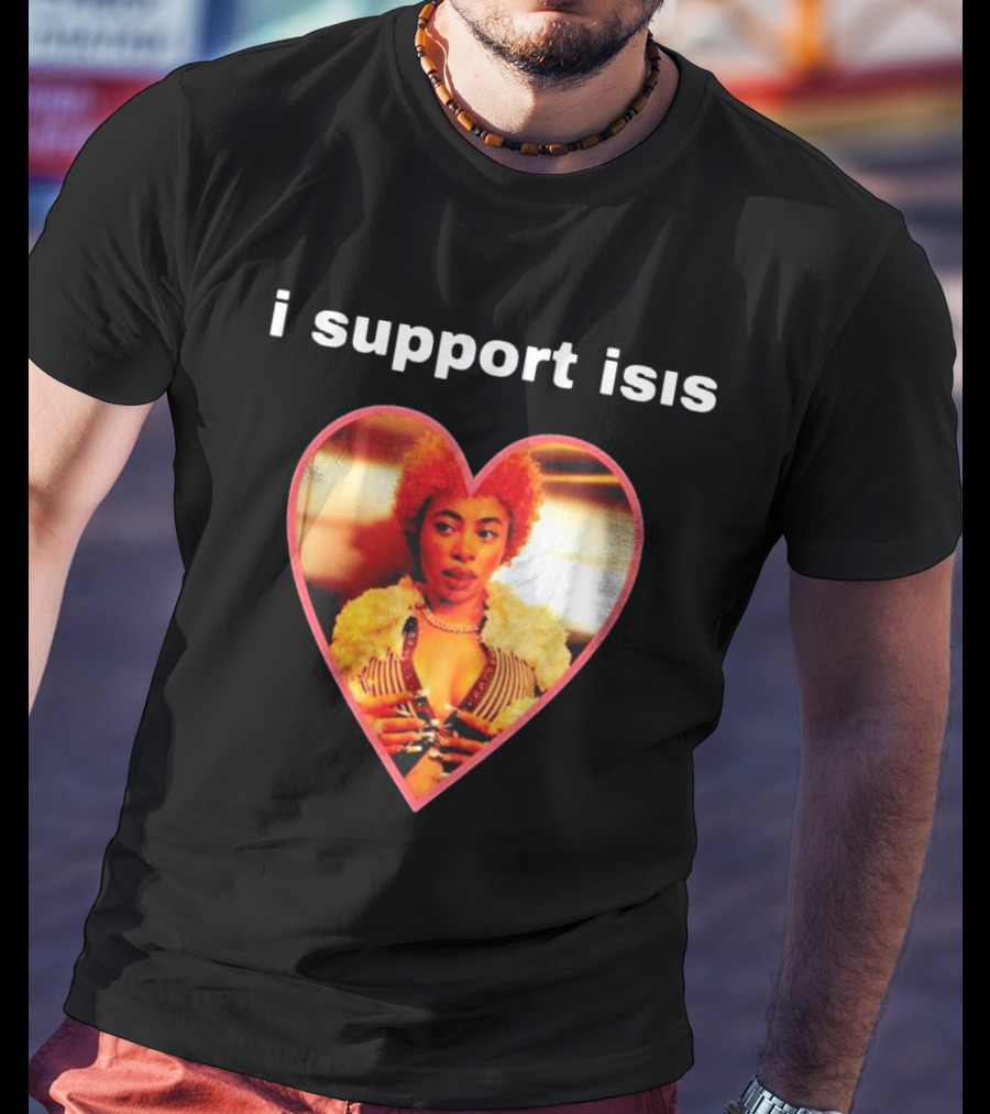 I Support Isis Heart-shaped Image T-Shirt