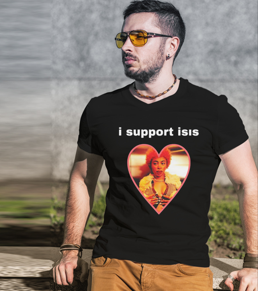 I Support Isis Heart-shaped Image T-Shirt