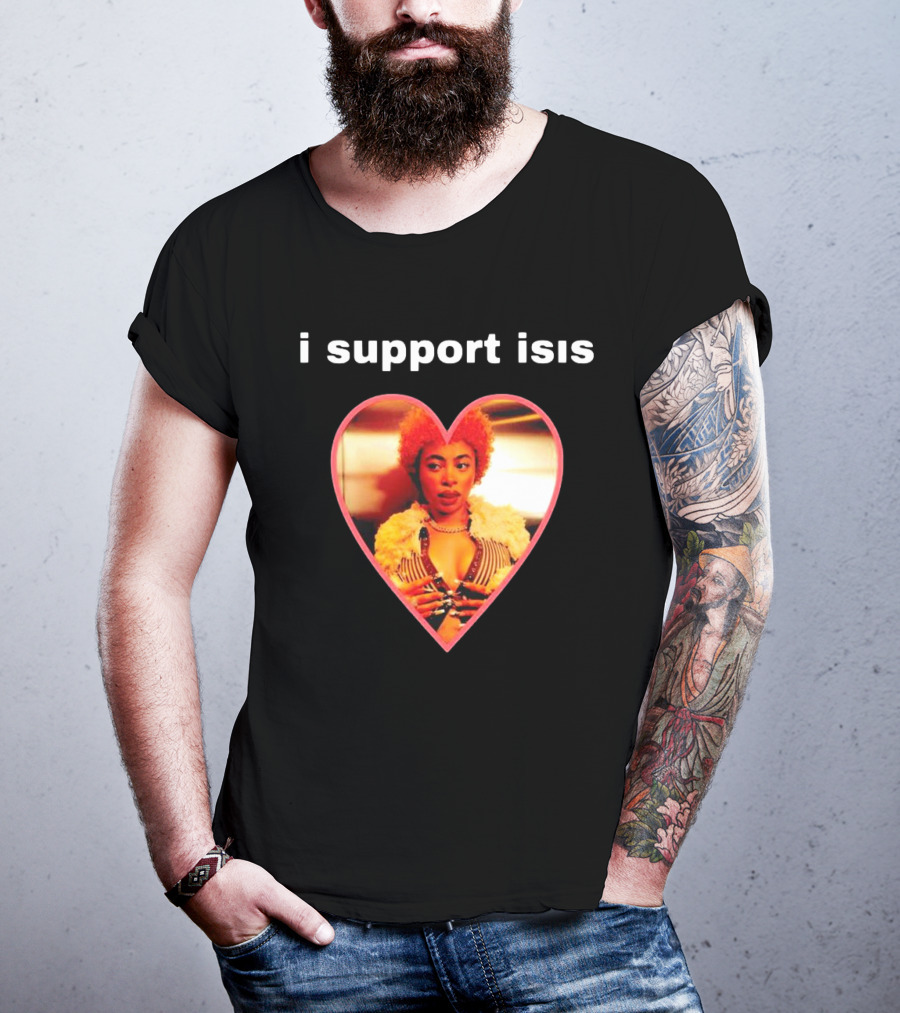 I Support Isis Heart-shaped Image T-Shirt