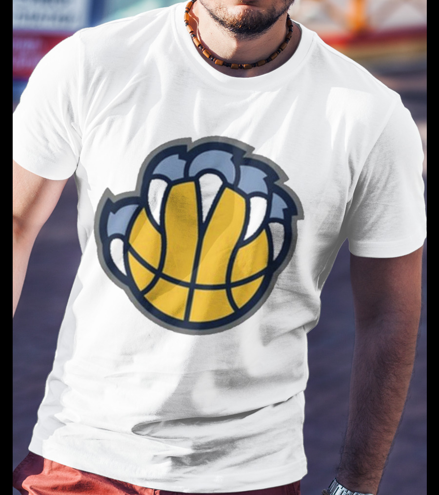 Memphis Grizzlies Claw Basketball T-Shirt
