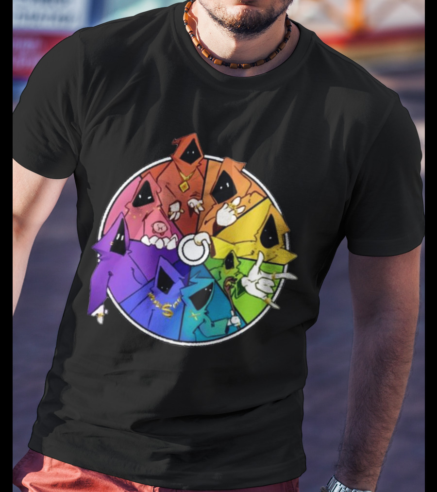 Shadow Wizard Money Gang Rainbow Circle T-Shirt