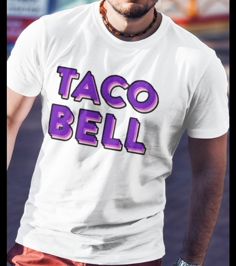 Taco Bell Distress Text T-Shirt