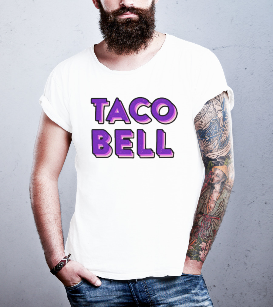 Taco Bell Distress Text T-Shirt