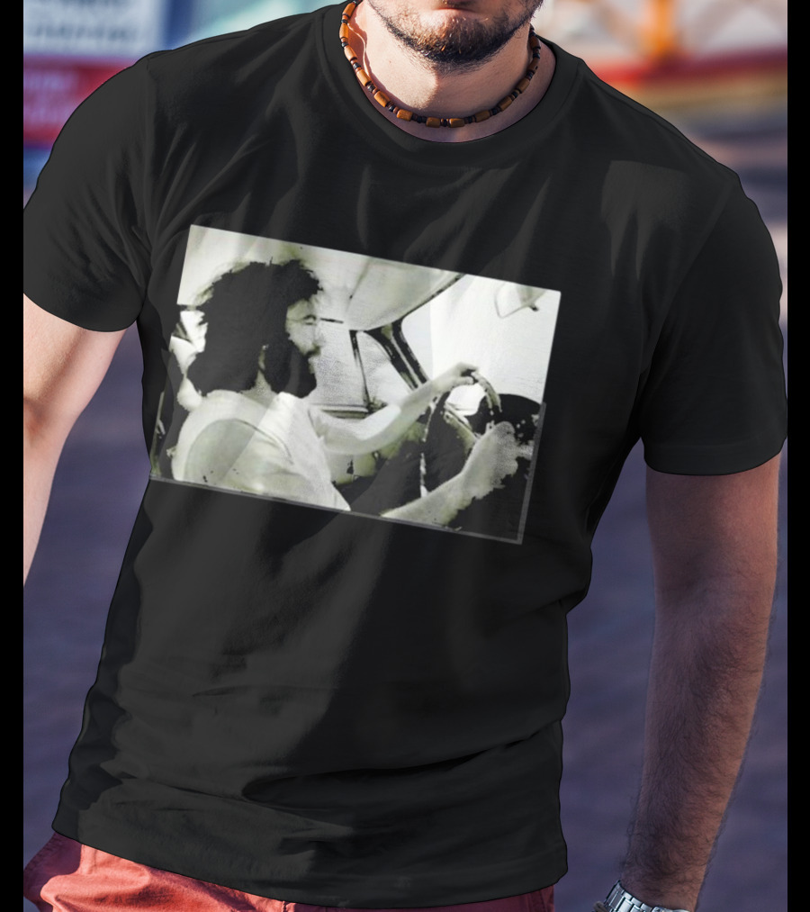 Jerry Garcia Driving Car Grand Prix Racecourse Watkins Glen T-Shirt