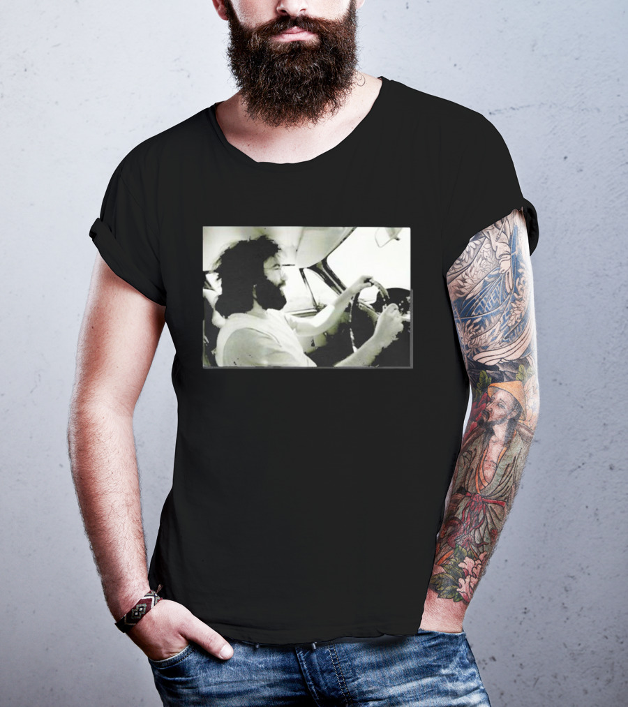 Jerry Garcia Driving Car Grand Prix Racecourse Watkins Glen T-Shirt