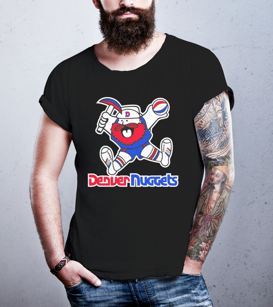 Denver Nuggets Classics Miner Mascot Throwback T-Shirt