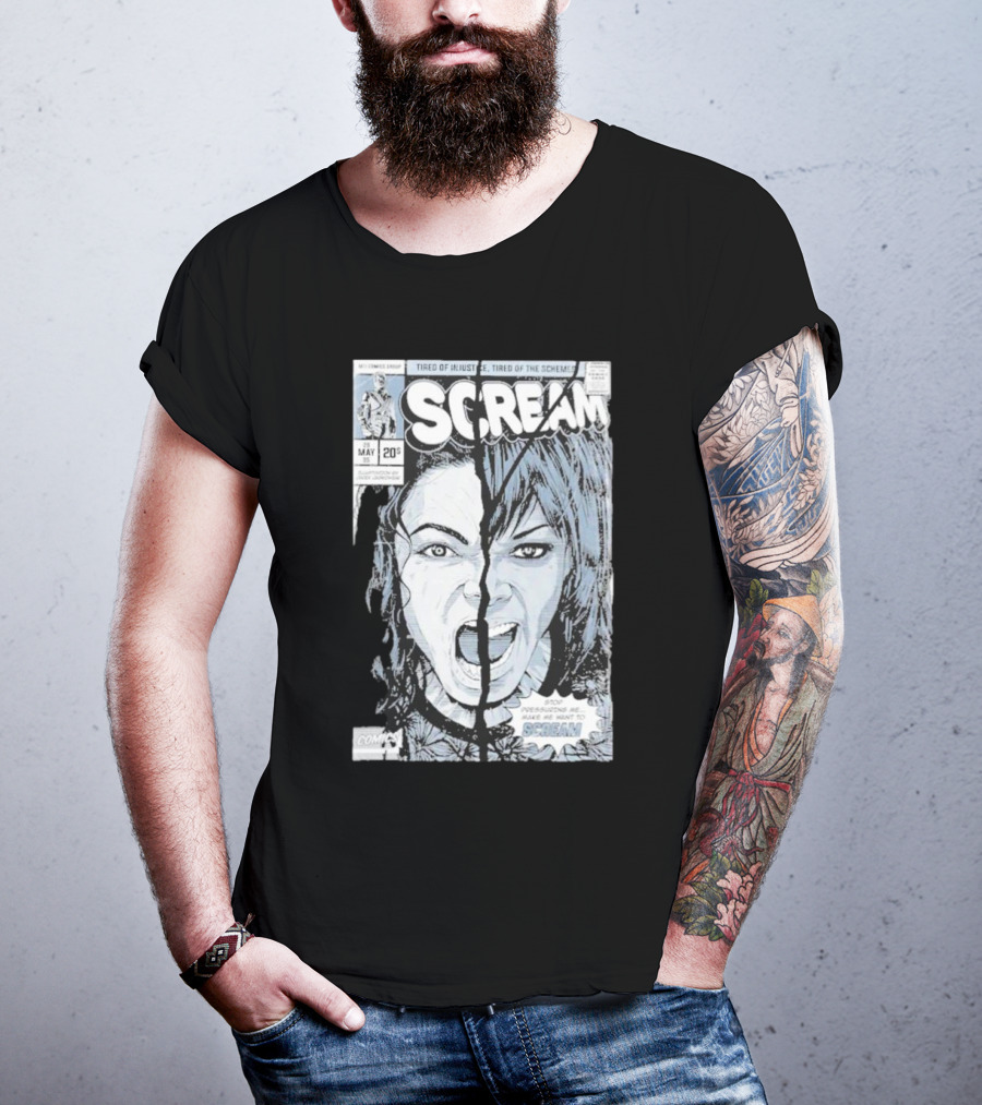 Mj History Scream Tired Of Injustice Tired Of The Schemes Comic May 20 Scream T-Shirt