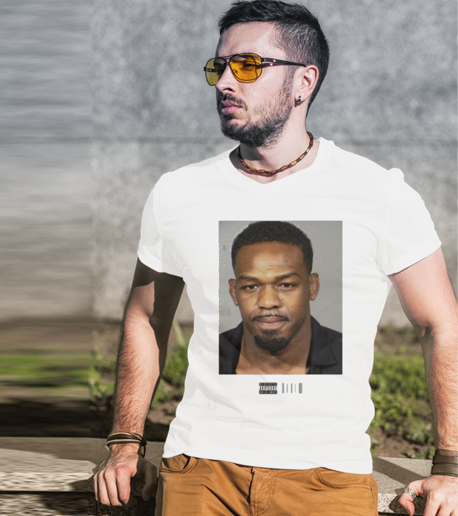 Jon Jones Mugshot UFC Champion Image T-Shirt