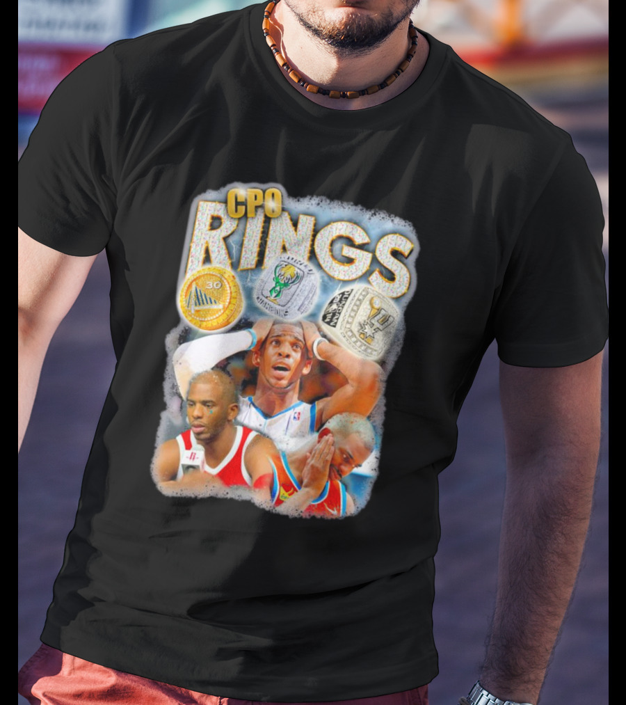 CP0 Rings Basketball Legacy With Golden State Warriors Boston Celtics And San Antonio Spurs Symbols T-Shirt