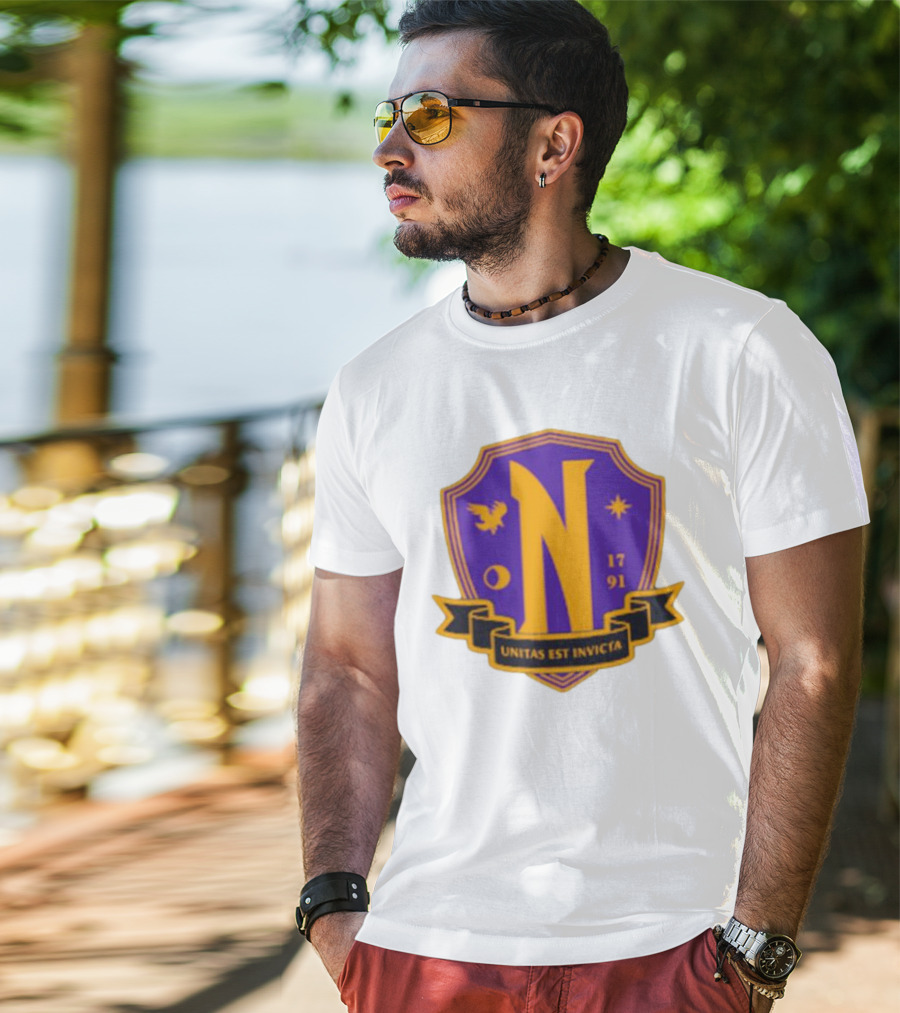 Nevermore Academy Unitas Est Invicta 1791 Crest T-Shirt