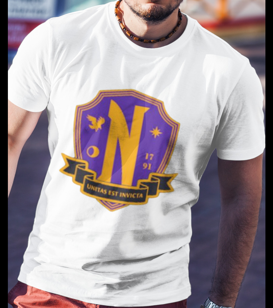 Nevermore Academy Unitas Est Invicta 1791 Crest T-Shirt
