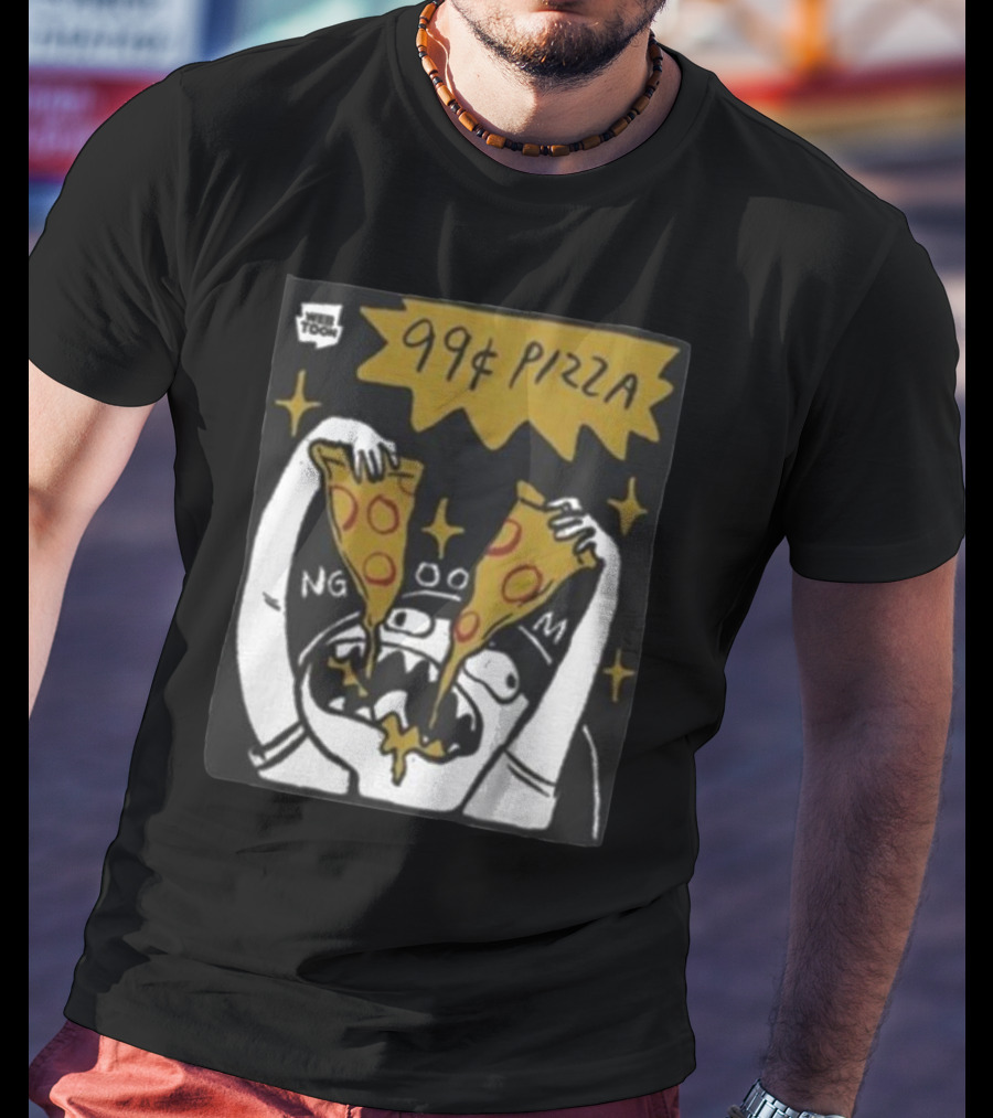 My Giant Nerd Boyfriend Wee Toon 99¢ Pizza T-Shirt