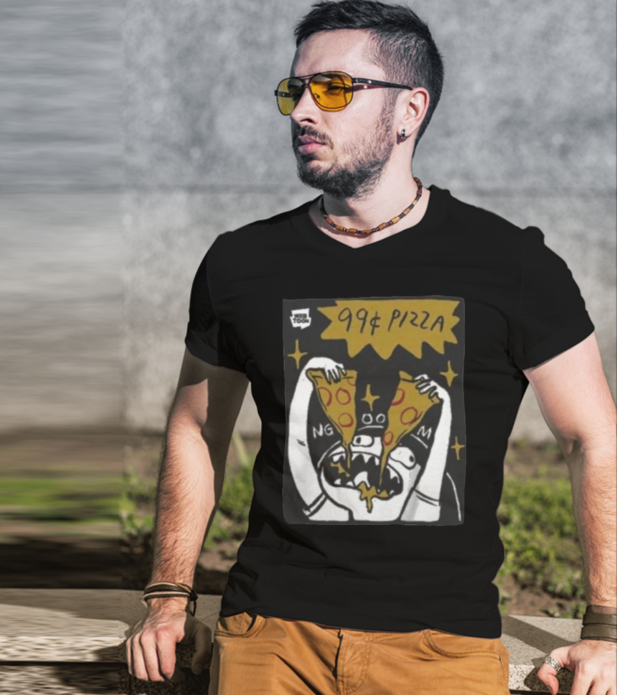 My Giant Nerd Boyfriend Wee Toon 99¢ Pizza T-Shirt
