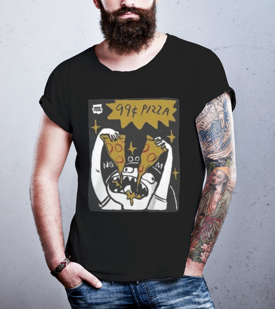 My Giant Nerd Boyfriend Wee Toon 99¢ Pizza T-Shirt