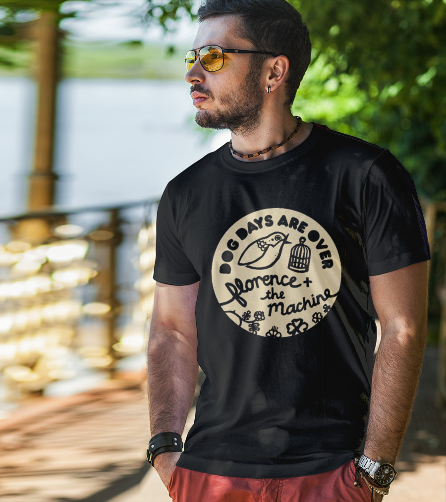 Dog Days Are Over Florence + The Machine Bird And Cage T-Shirt