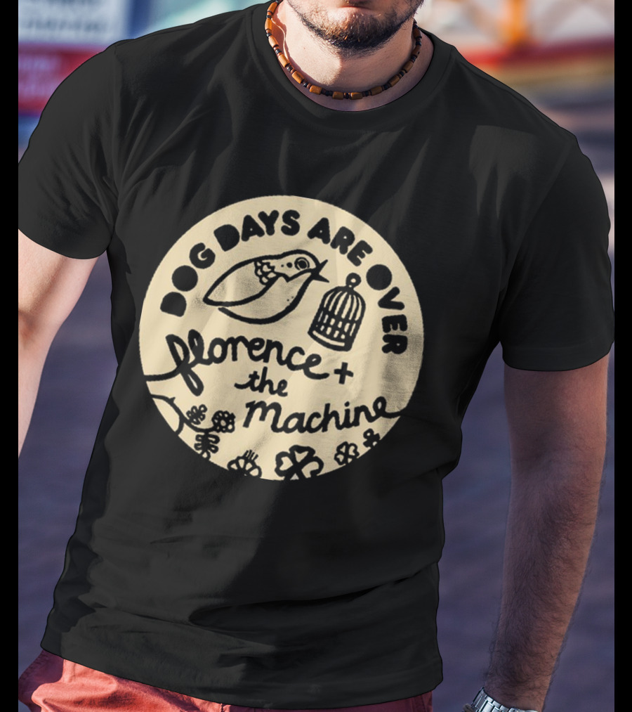 Dog Days Are Over Florence + The Machine Bird And Cage T-Shirt