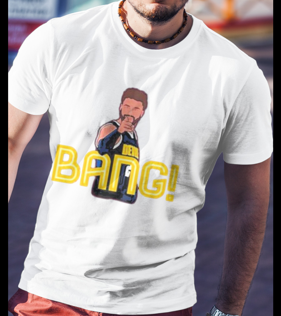Product Deco Apparel Co. Nate Kreckman Bang Denver Basketball Iconic Gesture T-Shirt