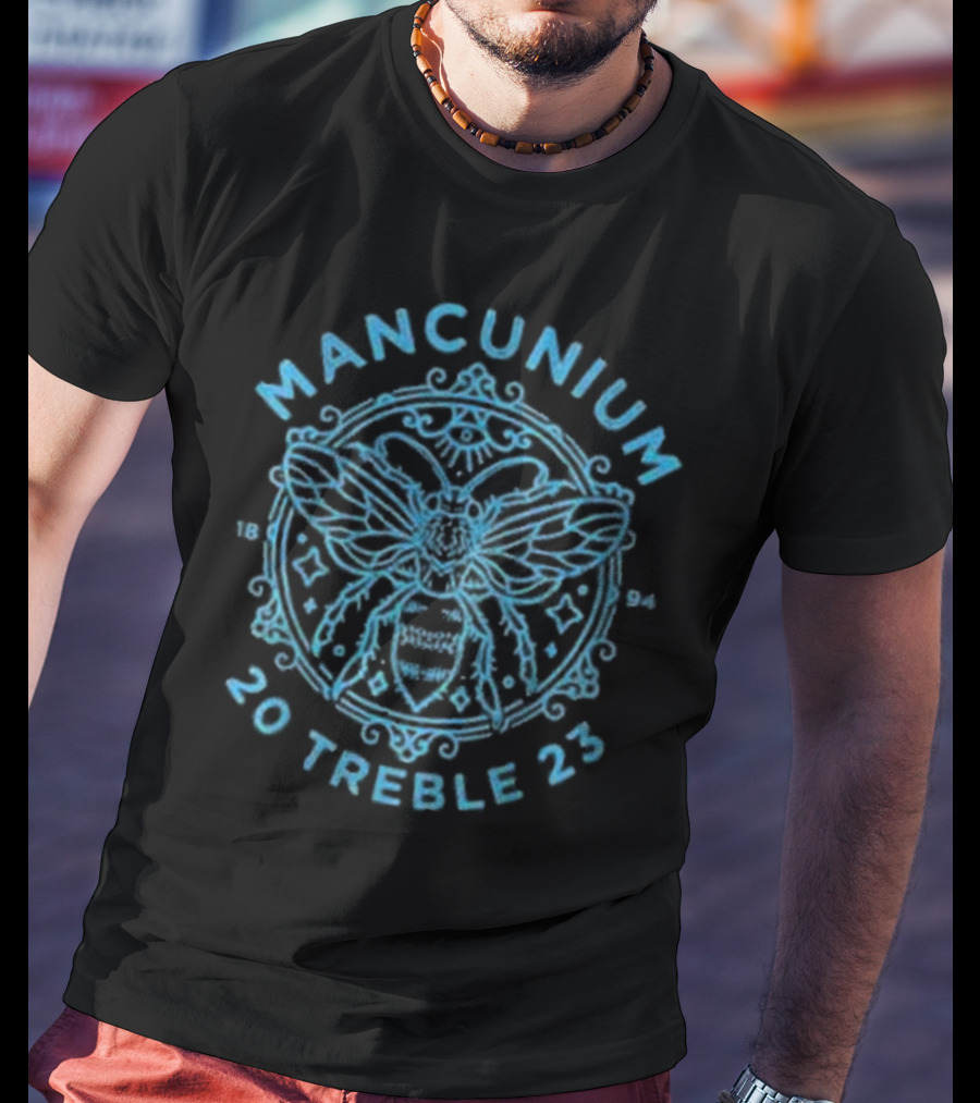 Mancunium 20 Treble 23 Worker Bee Manchester 1894 T-Shirt