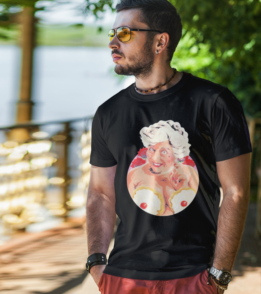 Miriam Saucy Grandma With Cake Pops And Roses T-Shirt