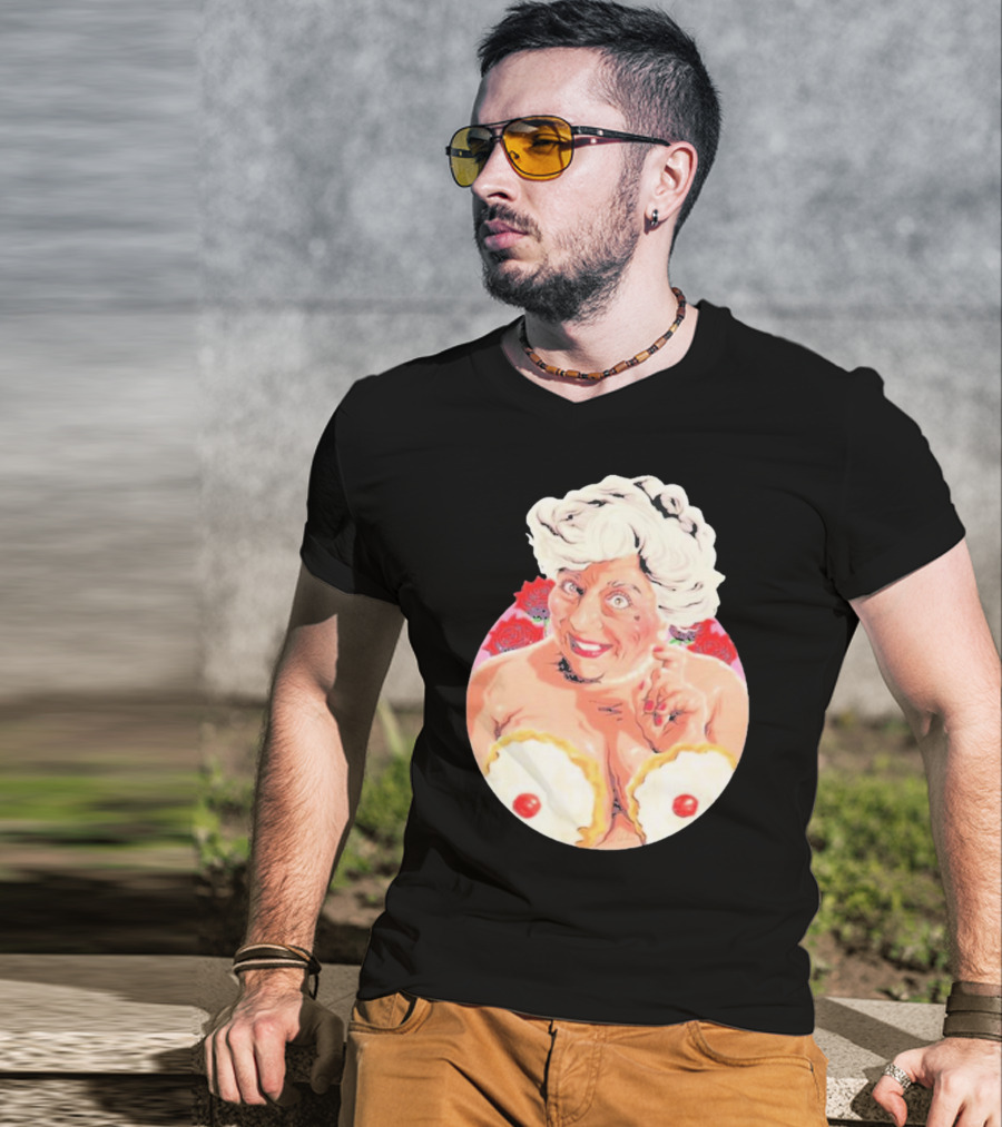 Miriam Saucy Grandma With Cake Pops And Roses T-Shirt