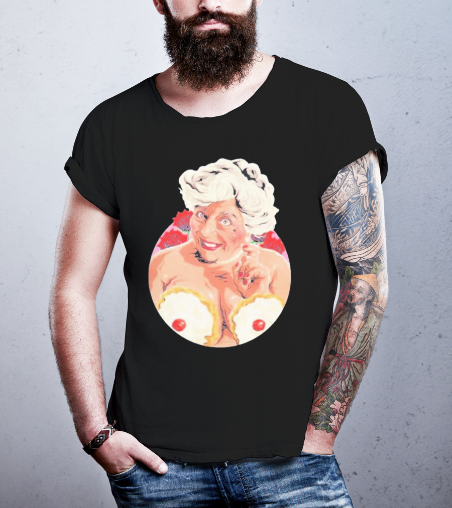 Miriam Saucy Grandma With Cake Pops And Roses T-Shirt