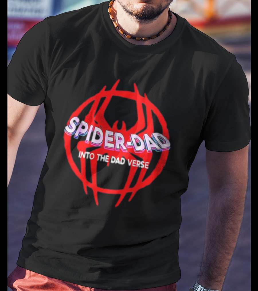 Spider Dad Into The Dadverse Red Spider T-Shirt