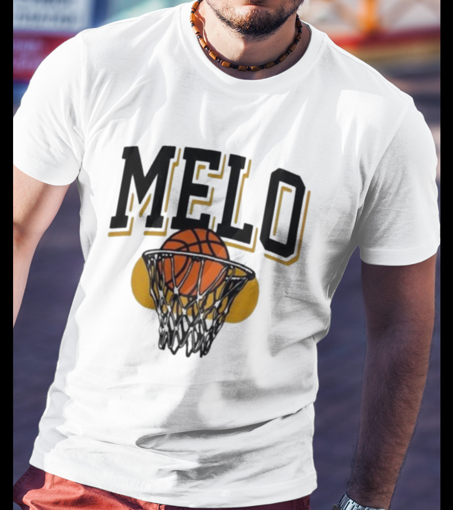 Melo Los Angeles Basketball Hoop Net Iconic T-Shirt
