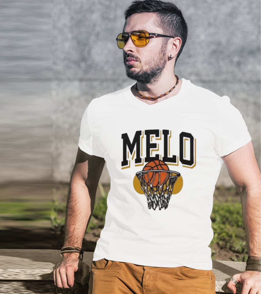 Melo Los Angeles Basketball Hoop Net Iconic T-Shirt