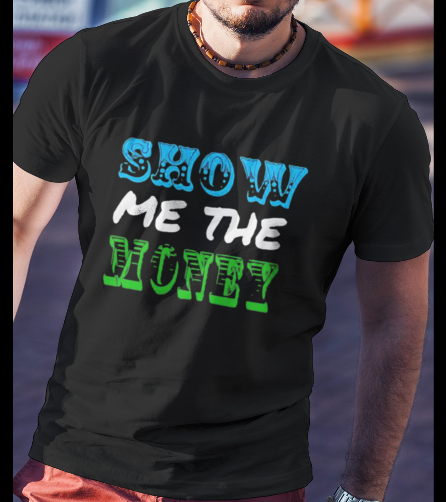 Jerry Maguire Show Me The Money Iconic Quote Text T-Shirt