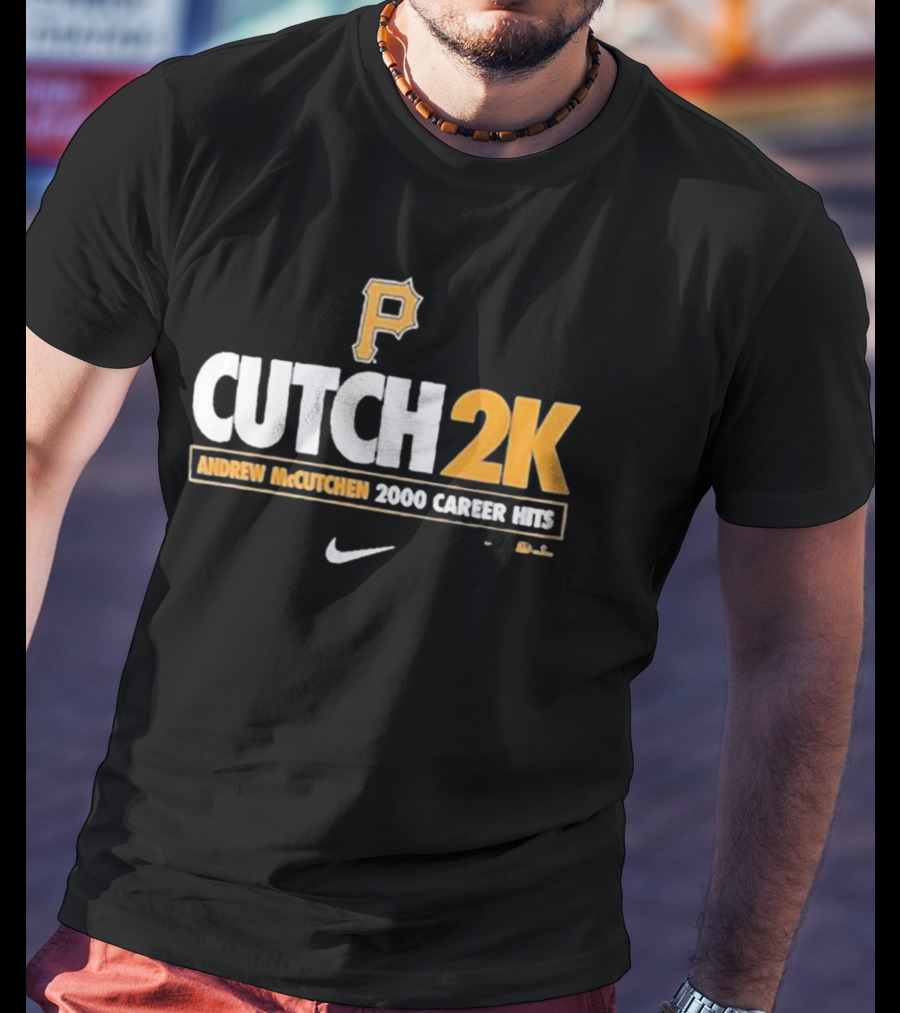 Pittsburgh Pirates Andrew McCutchen Cutch 2K 2000 Career Hits T-Shirt