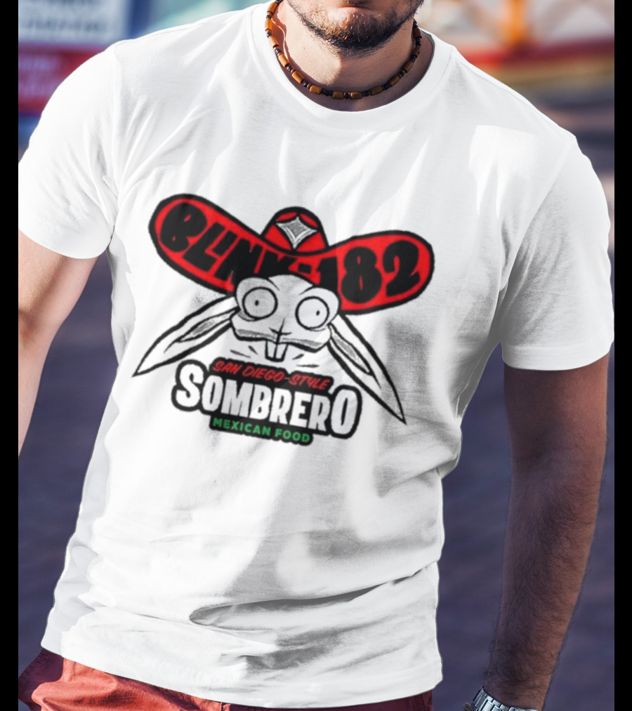Blink-182 San Diego-Style Sombrero Mexican Food T-Shirt