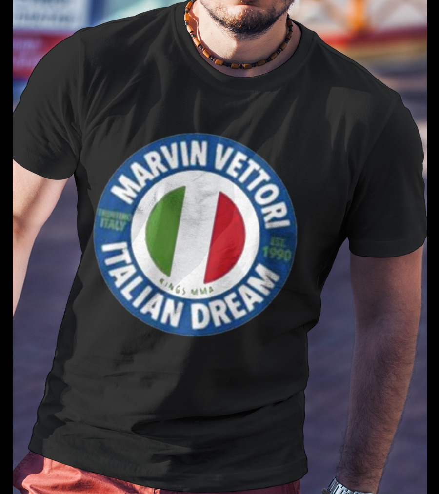 Marvin Vettori Italian Dream Treviso Italy Est. 1990 Rings MMA T-Shirt