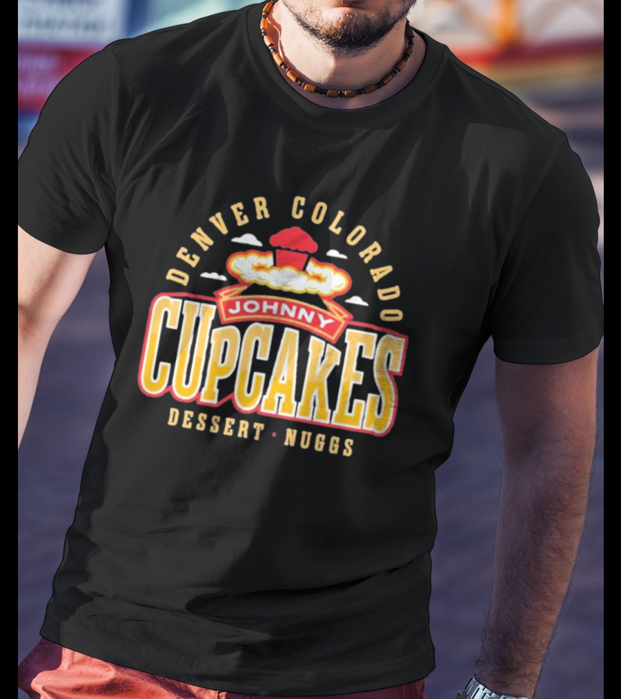Denver Colorado Johnny Cupcakes Dessert Nuggs T-Shirt