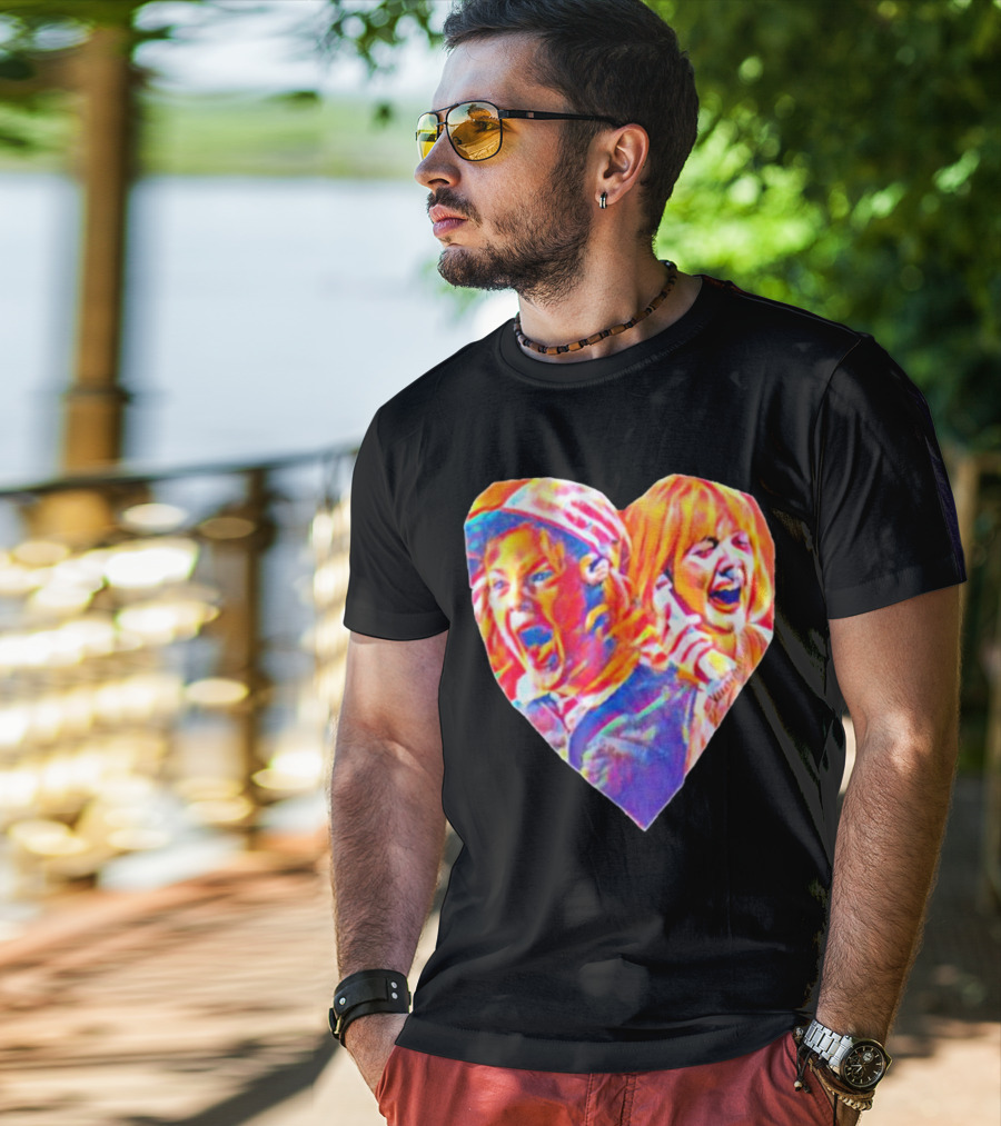 Vintage Movie Scream Drew Barrymore Heart Shaped T-Shirt