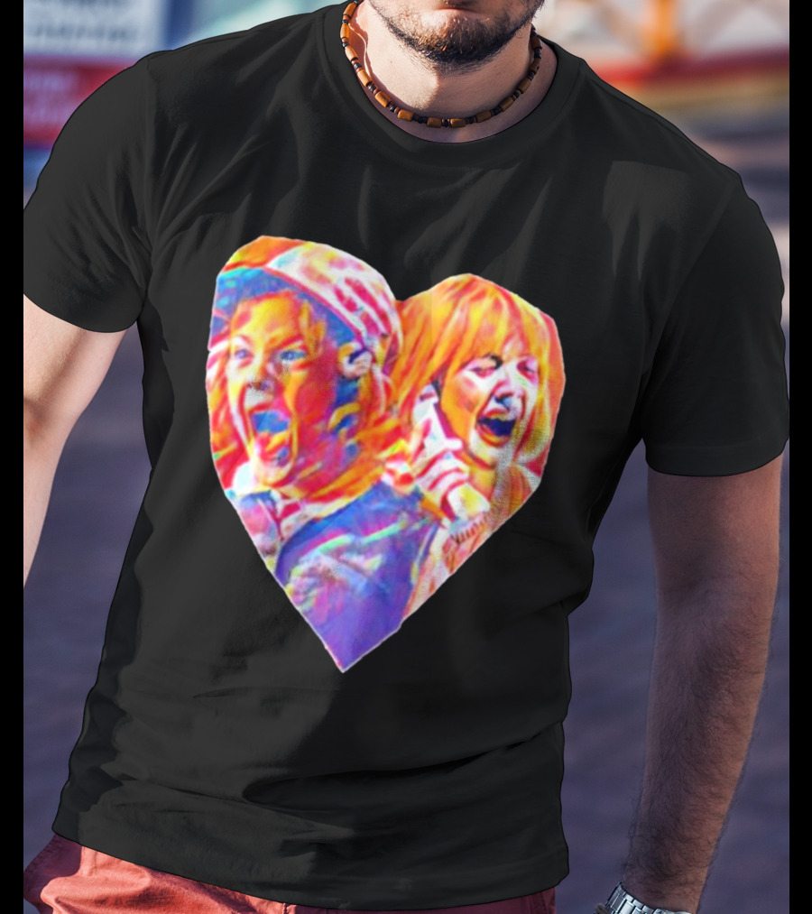 Vintage Movie Scream Drew Barrymore Heart Shaped T-Shirt
